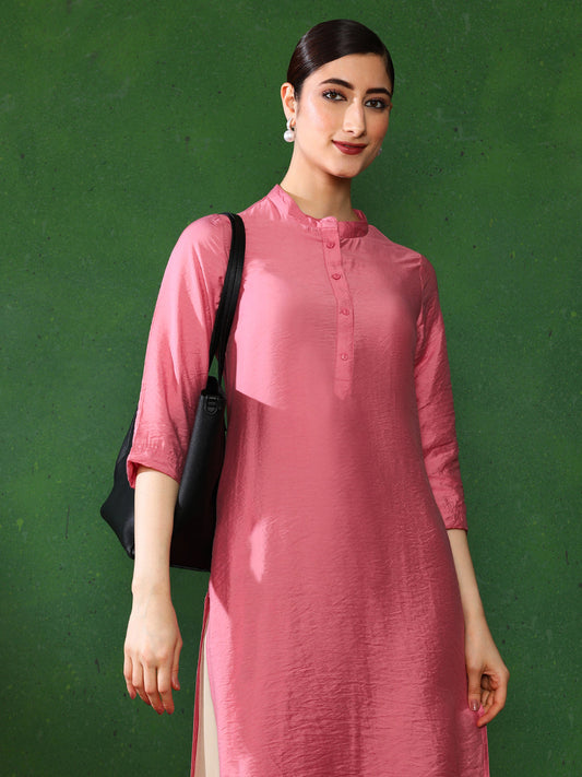 Solid Straight Kurta