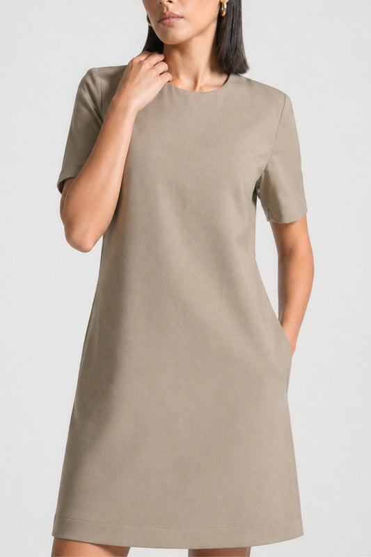 Maeve Greige Shift Dress