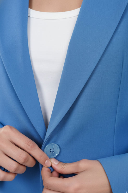 Lavish Blue Summer Blazer
