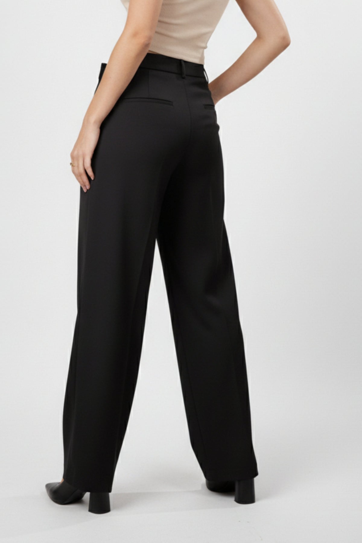 Galactic Black Asymmetrical Pants