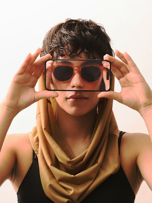 Orange Framed Sunglasses