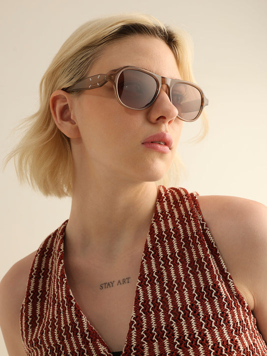 Brown Tinted UV Protection Sunglasses