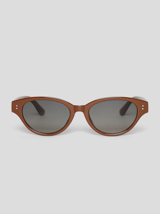 Brown Oval TINTED Sunglasses
