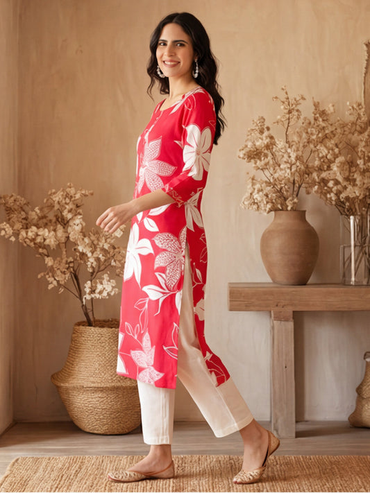 Floral Printed Kurta