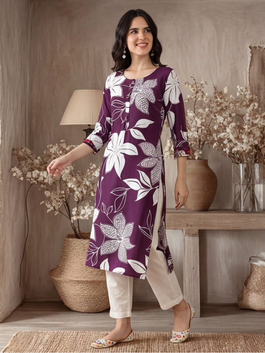 Floral Printed Kurta
