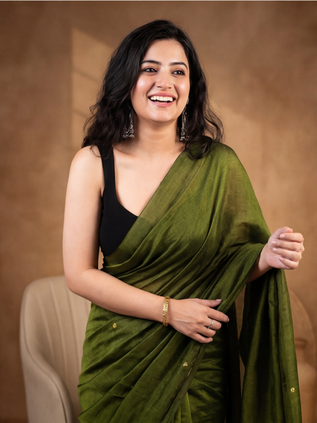 Solid Cotton Saree
