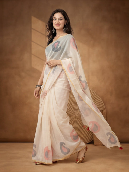 Abstract Cotton Saree