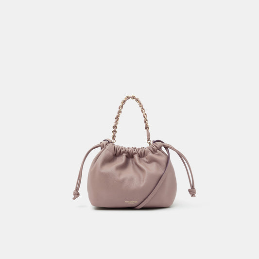 Pink Drawstring Sling Bag