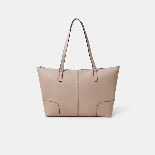 Pink Plain Tote Bag