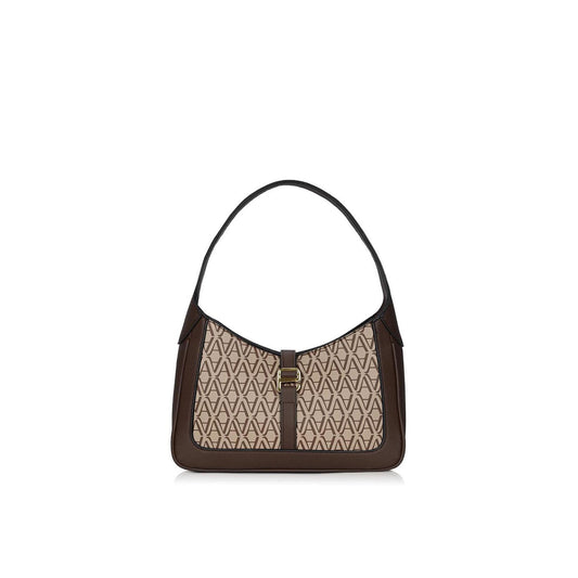 Brown Angie Monogram Shoulder Bag