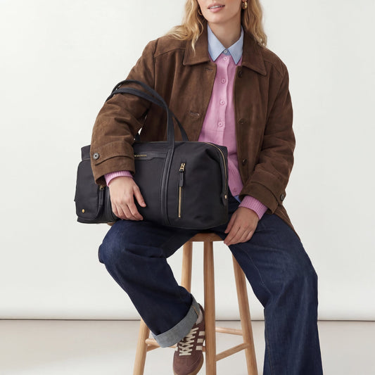 Black Vesta Multi-Pocket Weekender