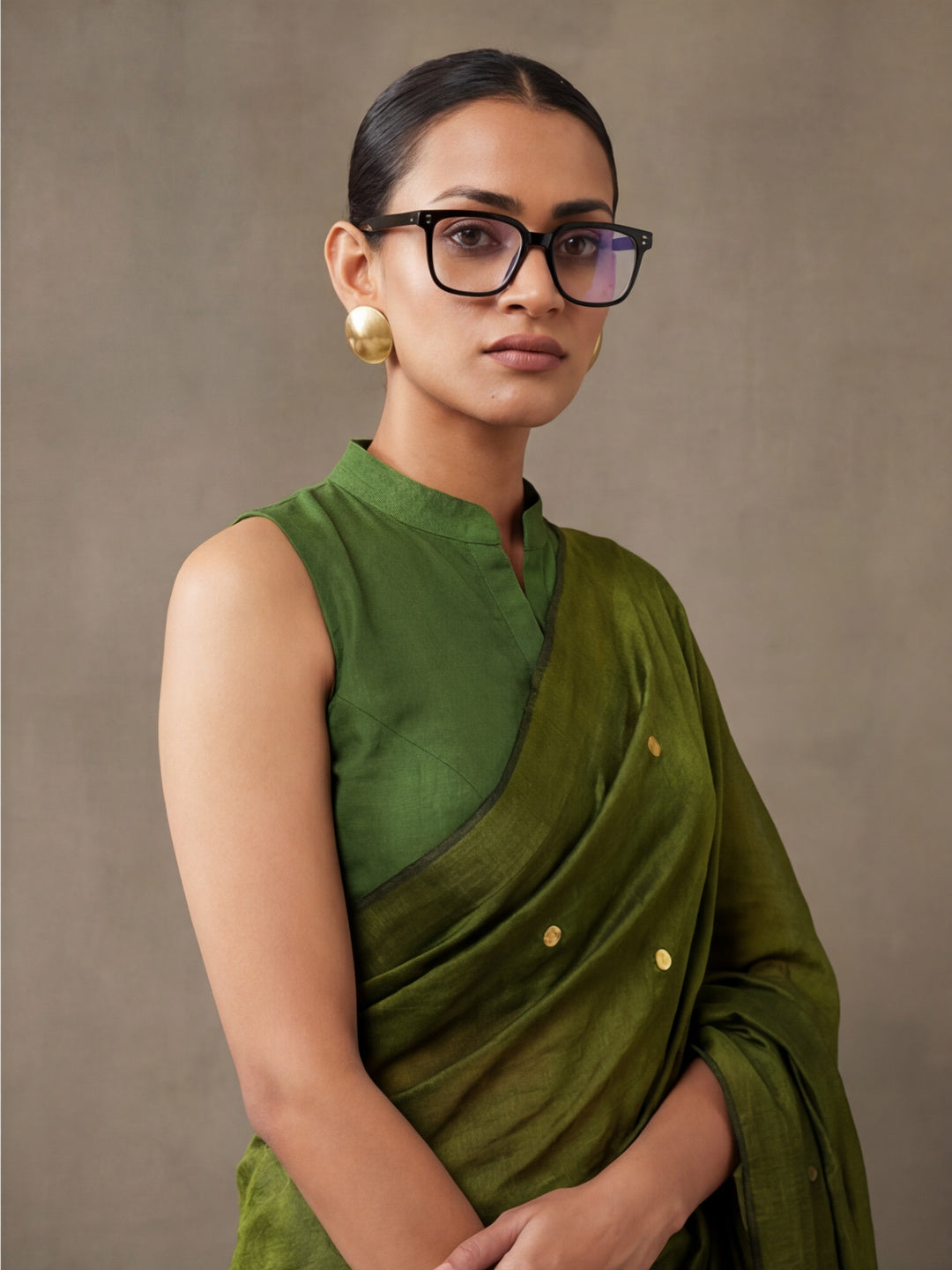 Solid Cotton Saree