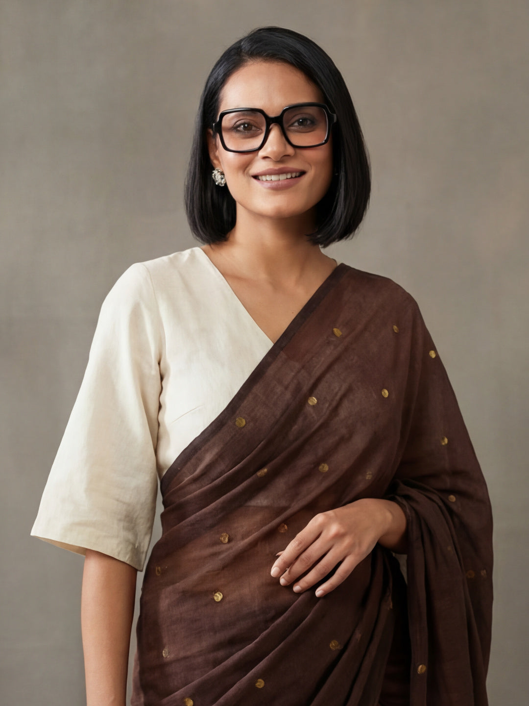 Solid Cotton Saree