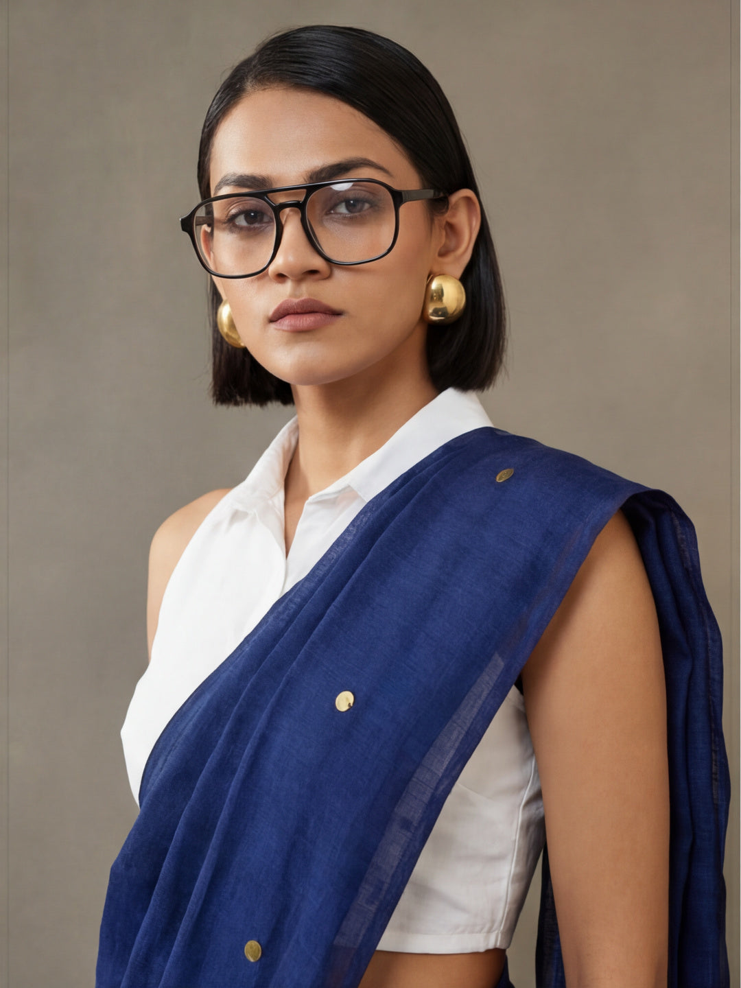 Solid Cotton Saree