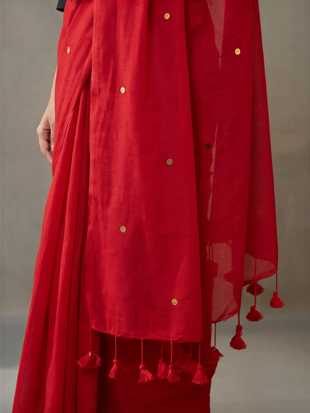Solid Cotton Saree
