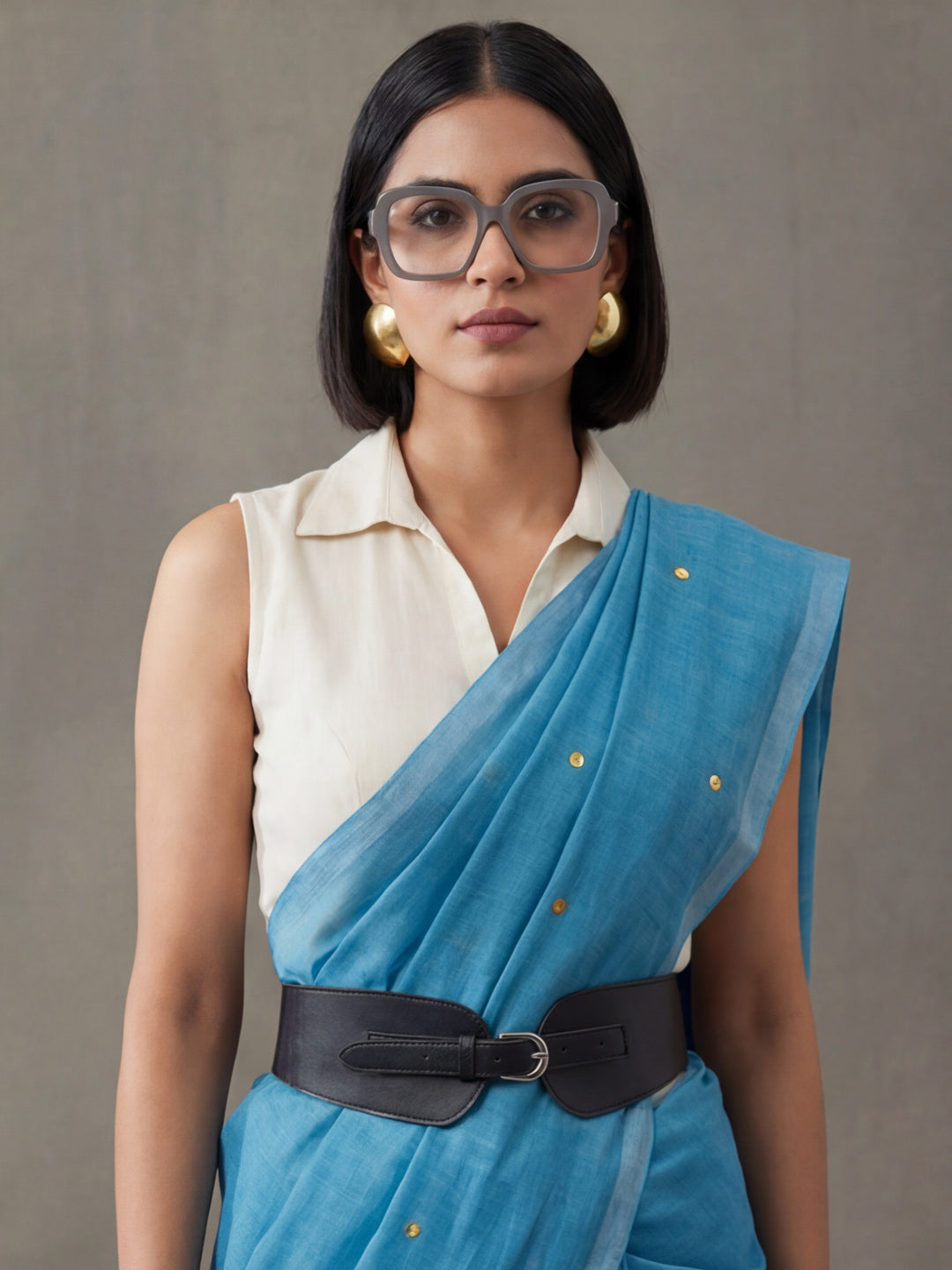 Solid Cotton Saree