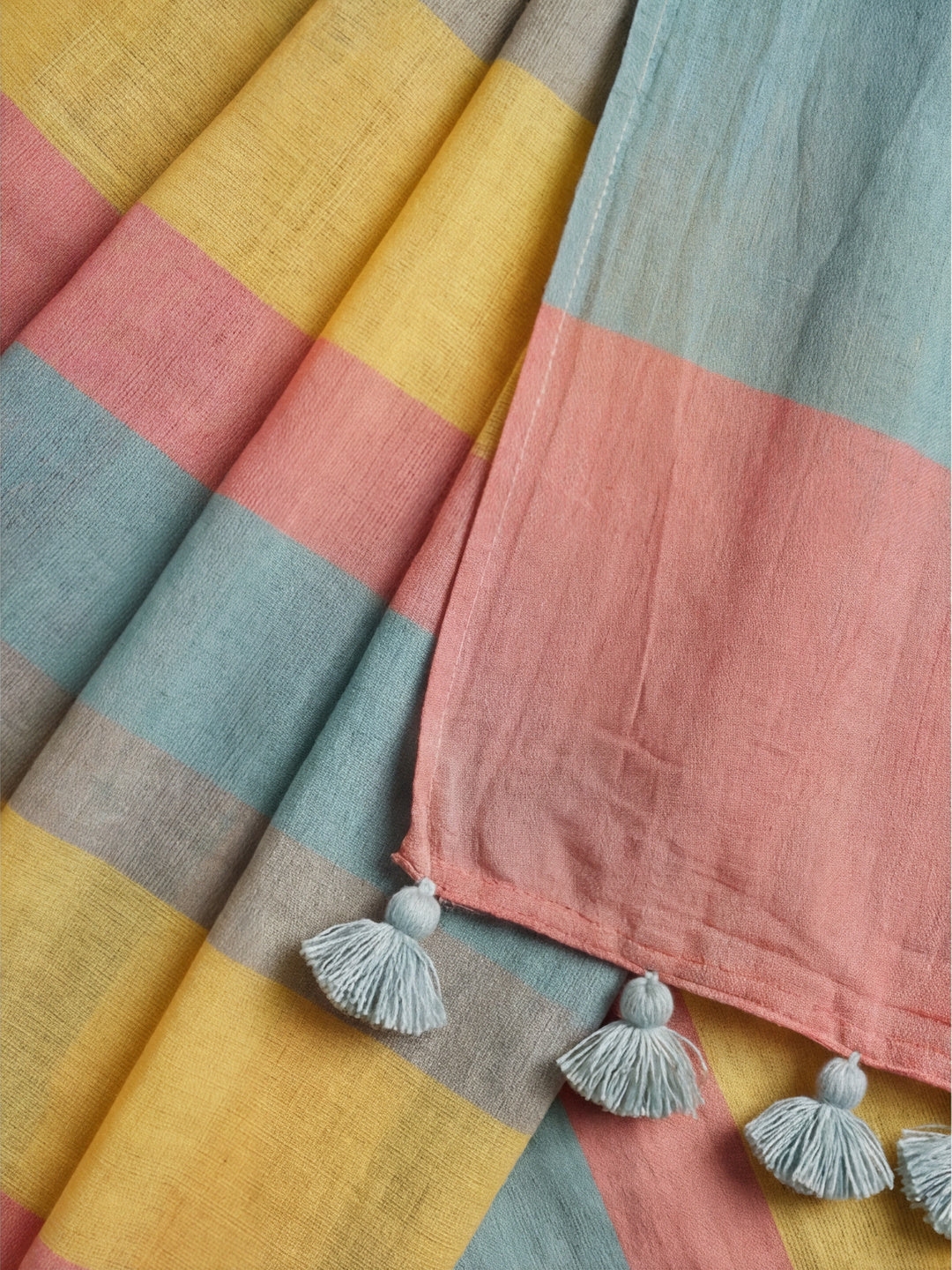 Striped Linen Saree