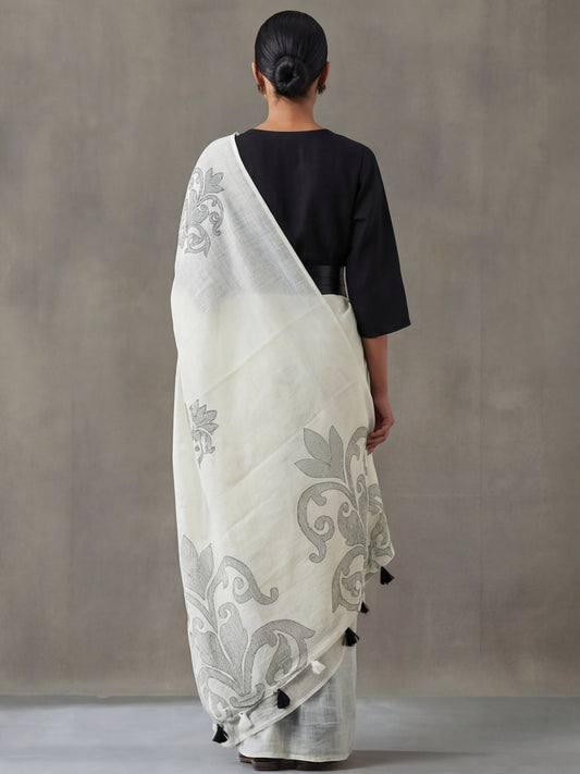 Floral Cotton Saree
