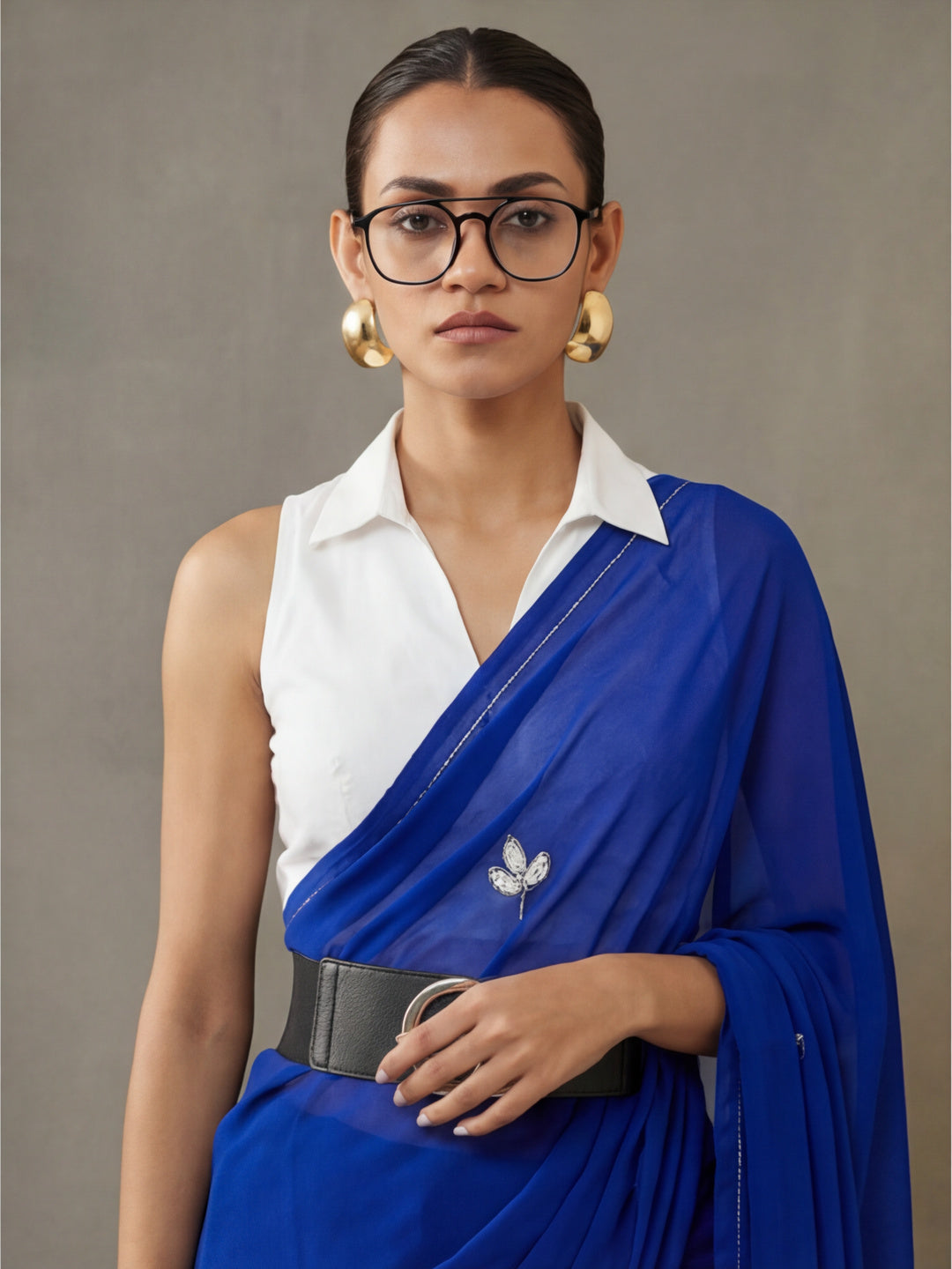 Floral Georgette Saree