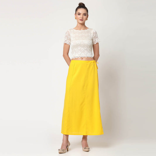 Off White Lace Boat Neck Blouse