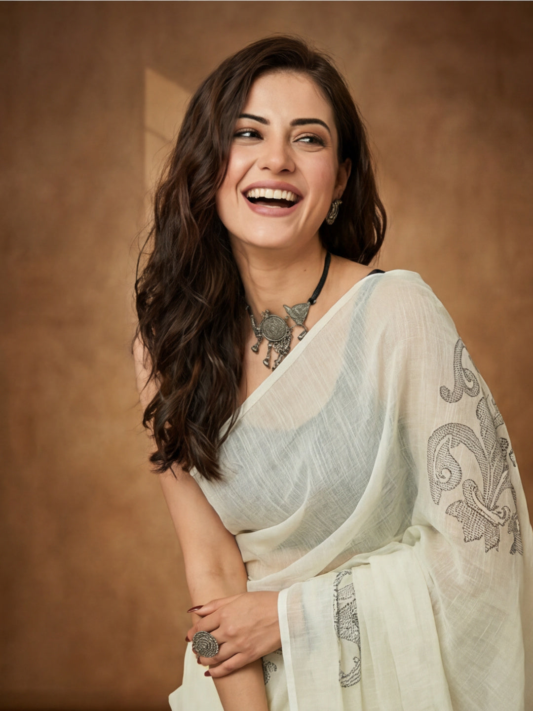 Floral Cotton Saree