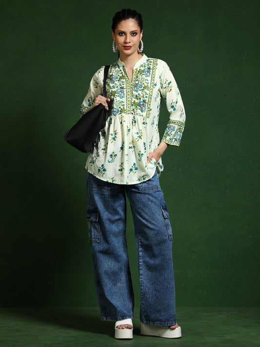 Floral Printed A-Line top