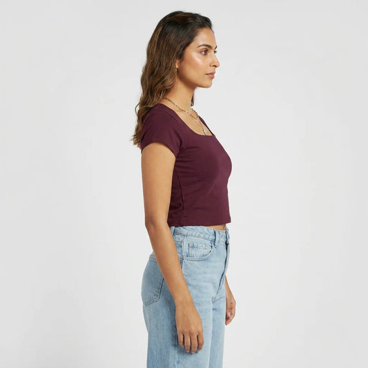Slim Fit Cropped T-Shirt