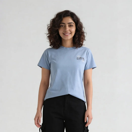 Knitted Graphic Slim Fit Crop T-Shirt
