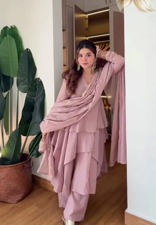 MAL CHANDERI SALWAR SUIT