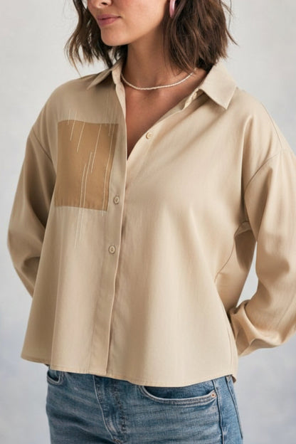 Cashew Cream Oversized Shirt
