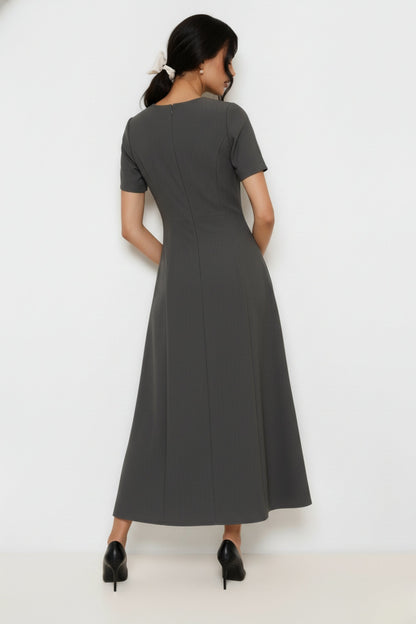 Seal Grey Maxi Dress
