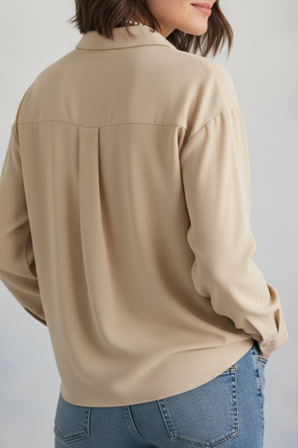 Cashew Cream Oversized Shirt
