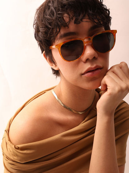 Orange Framed Sunglasses
