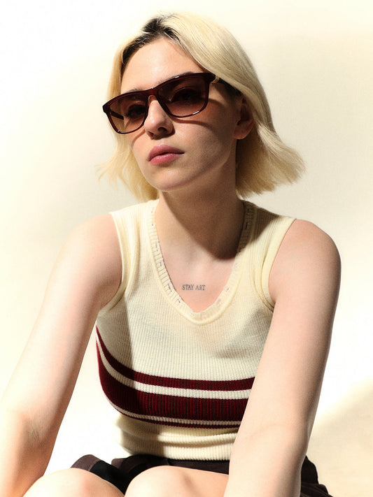Brown Tinted UV Protection Sunglasses