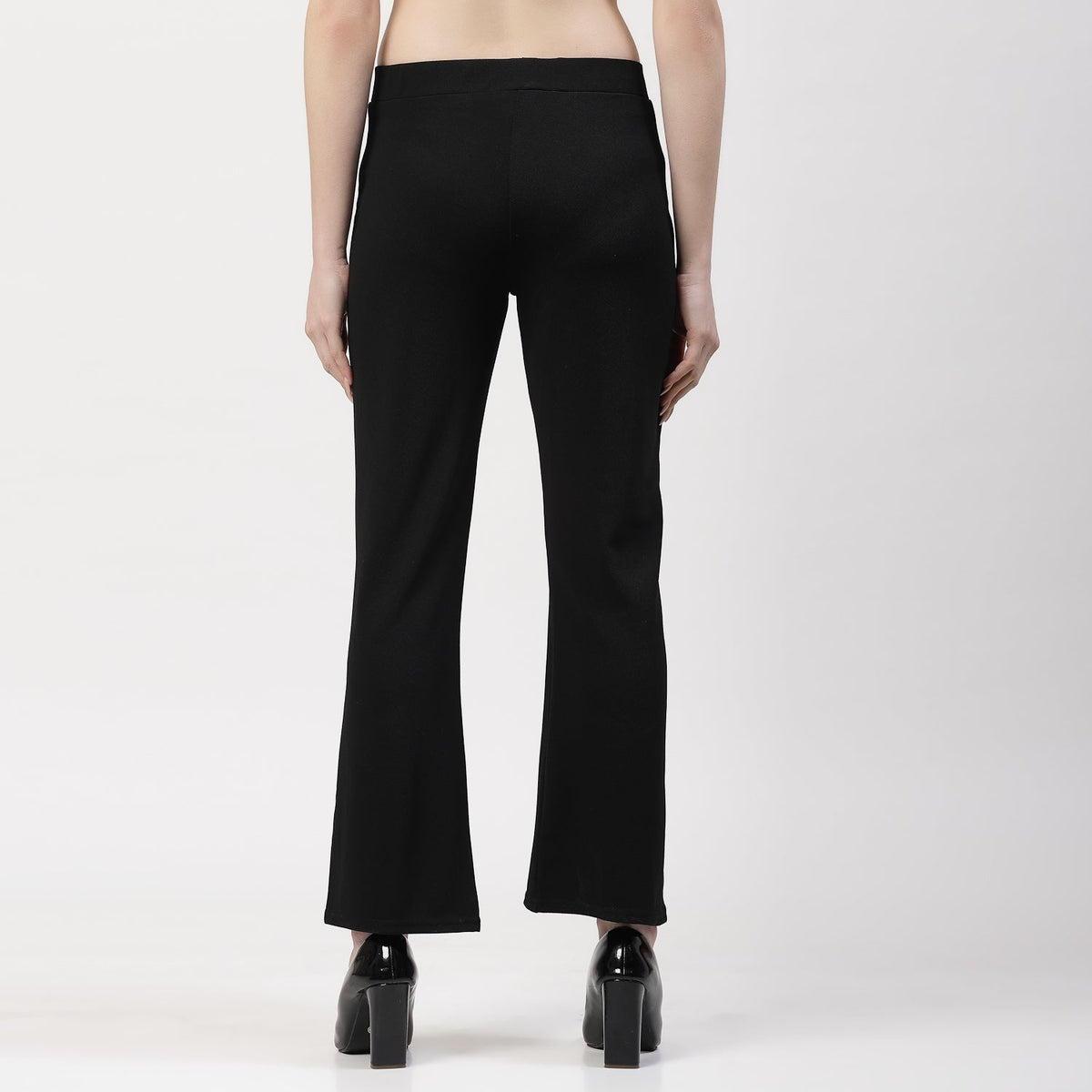 Black Boot Leg Lycra Pant
