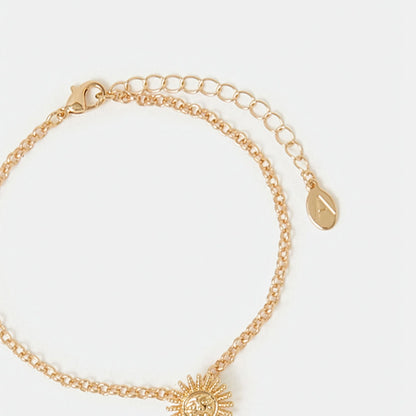 Sun Charm Beaded Anklets Pack of 3