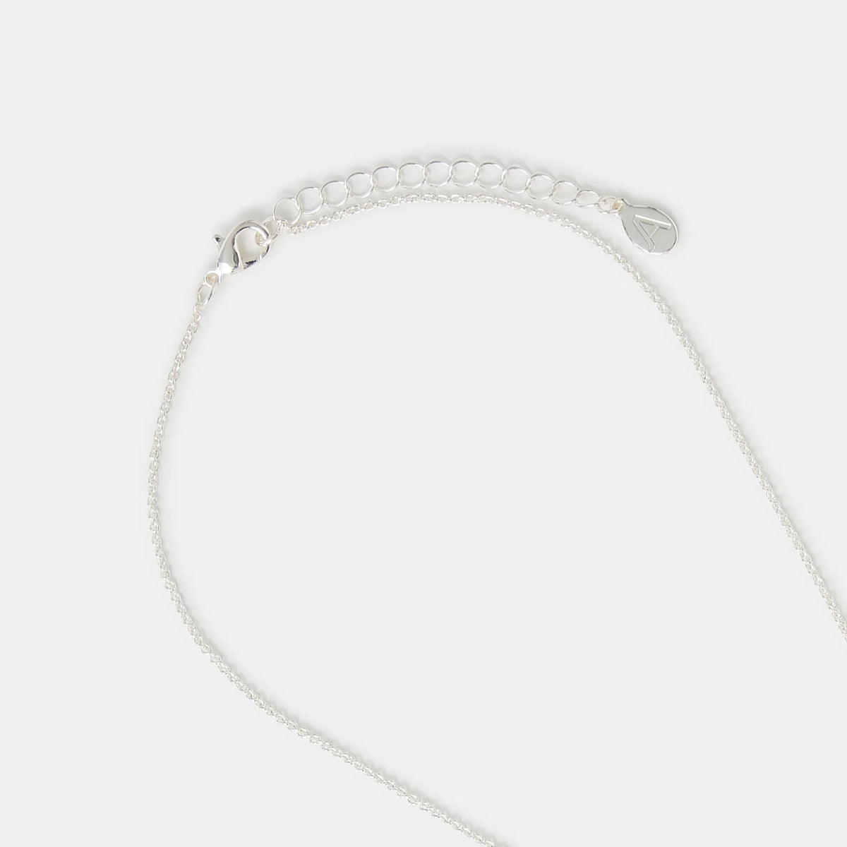 Bubble Initial (N) Pendant Necklace Silver