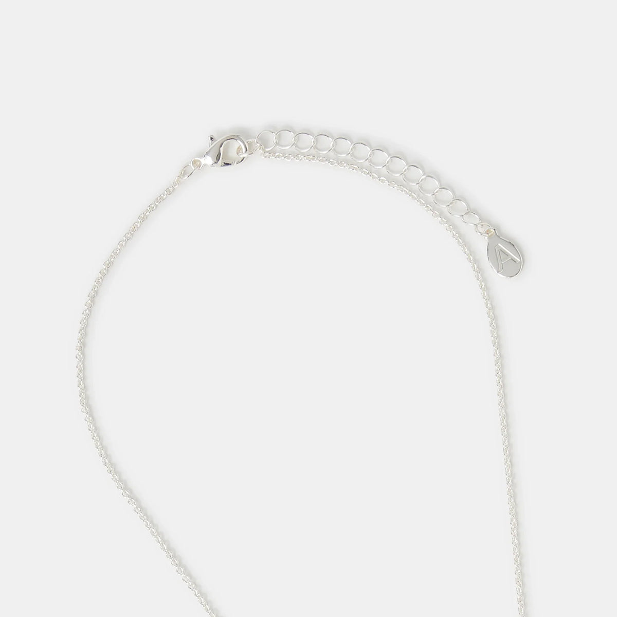 Bubble Initial (P) Pendant Necklace Silver