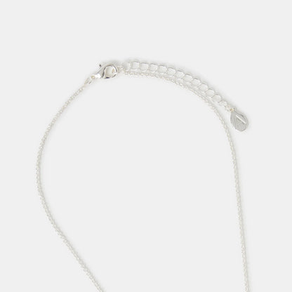 Bubble Initial (P) Pendant Necklace Silver