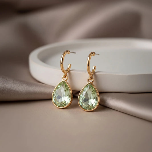 Gemstone Drop Earrings