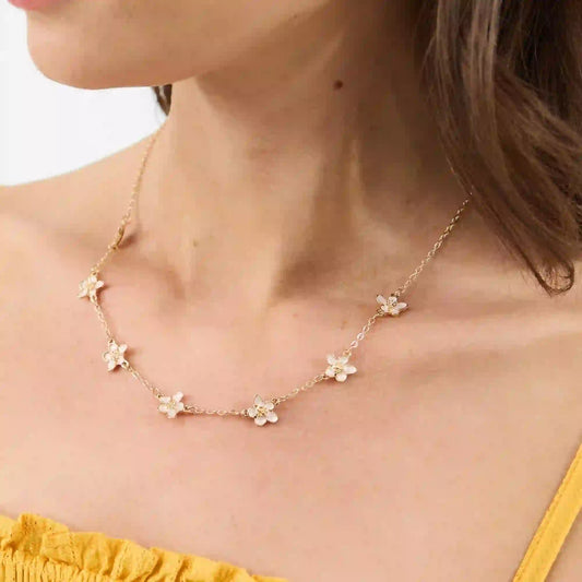 Flower Chain Necklaces Pack of 3