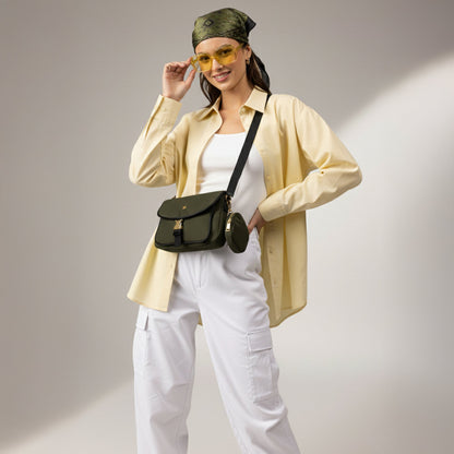 Olive Green Kourtney Nylon Sling