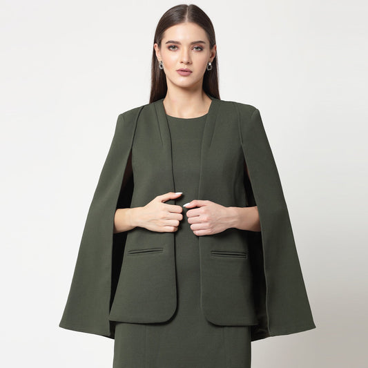 Olive Cape Jacket