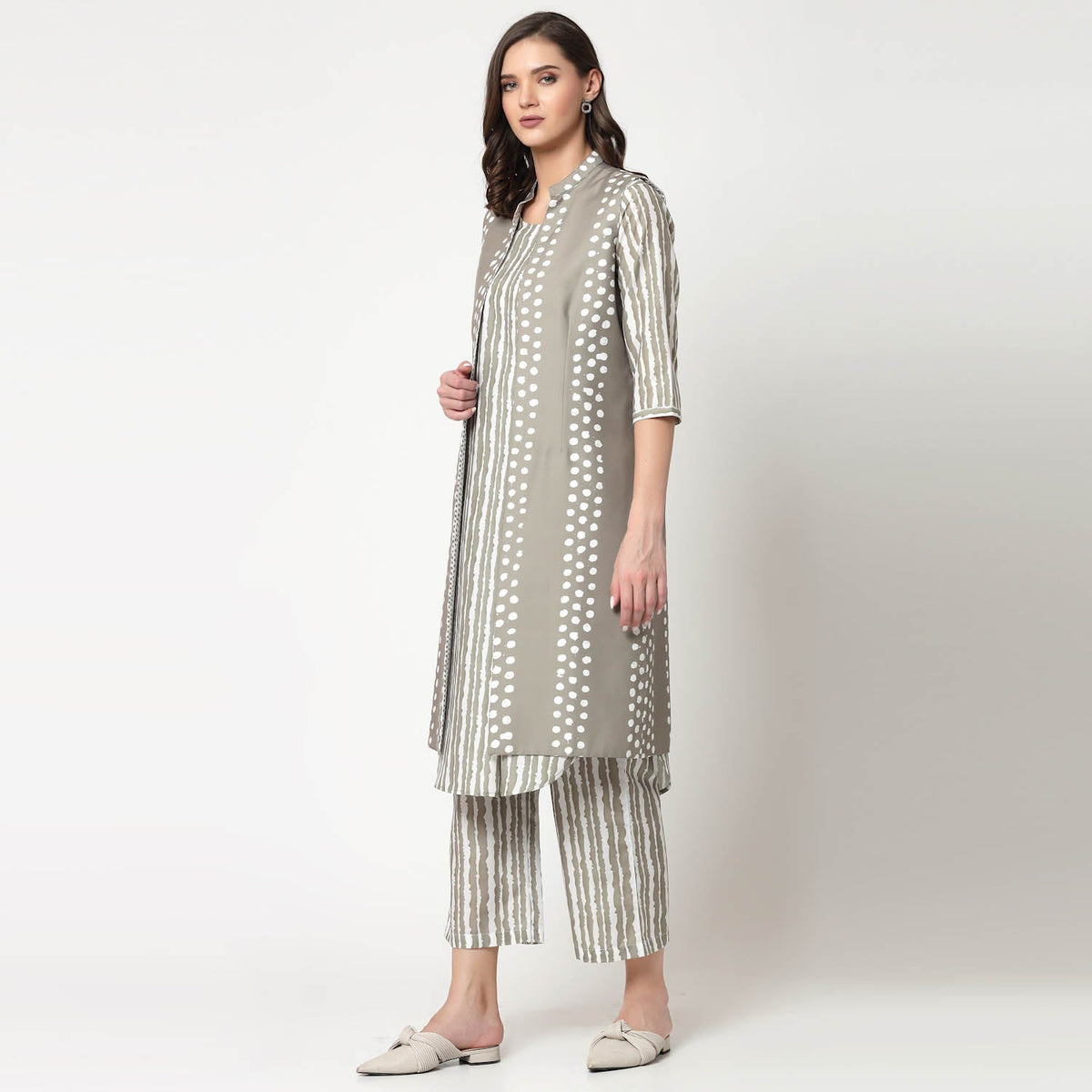 Reversible Olive Polka Jacket
