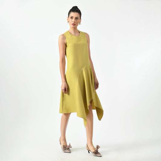 Mustard Asymetrical Dress