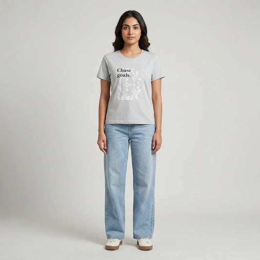 Cotton Crew Neck Graphitee