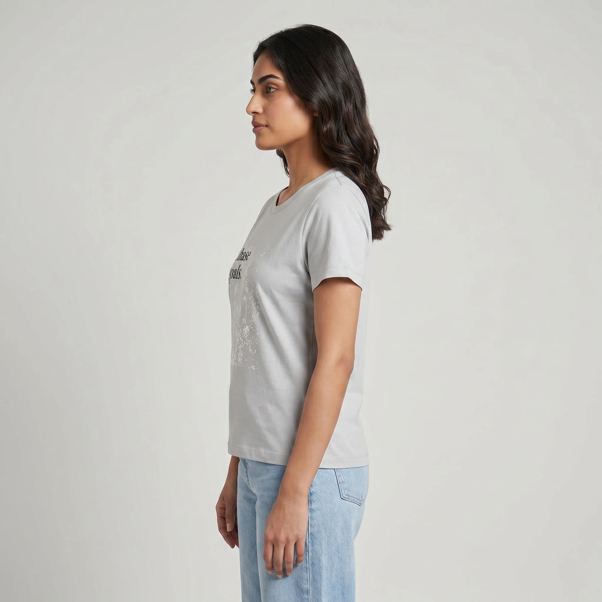 Cotton Crew Neck Graphitee