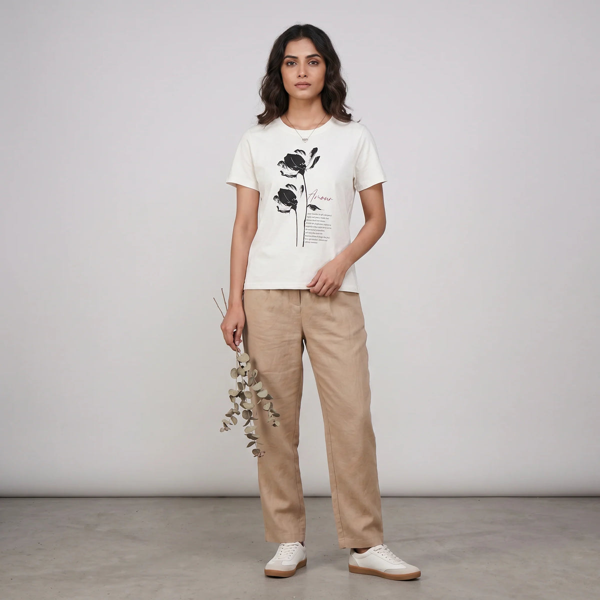 Cotton Crew Neck Graphitee