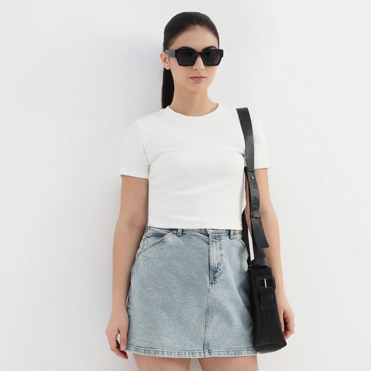 Slim Fit Crop T-Shirt