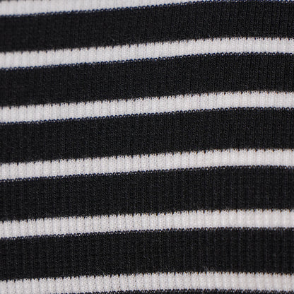 Striped Slim Fit Cropped T-Shirt